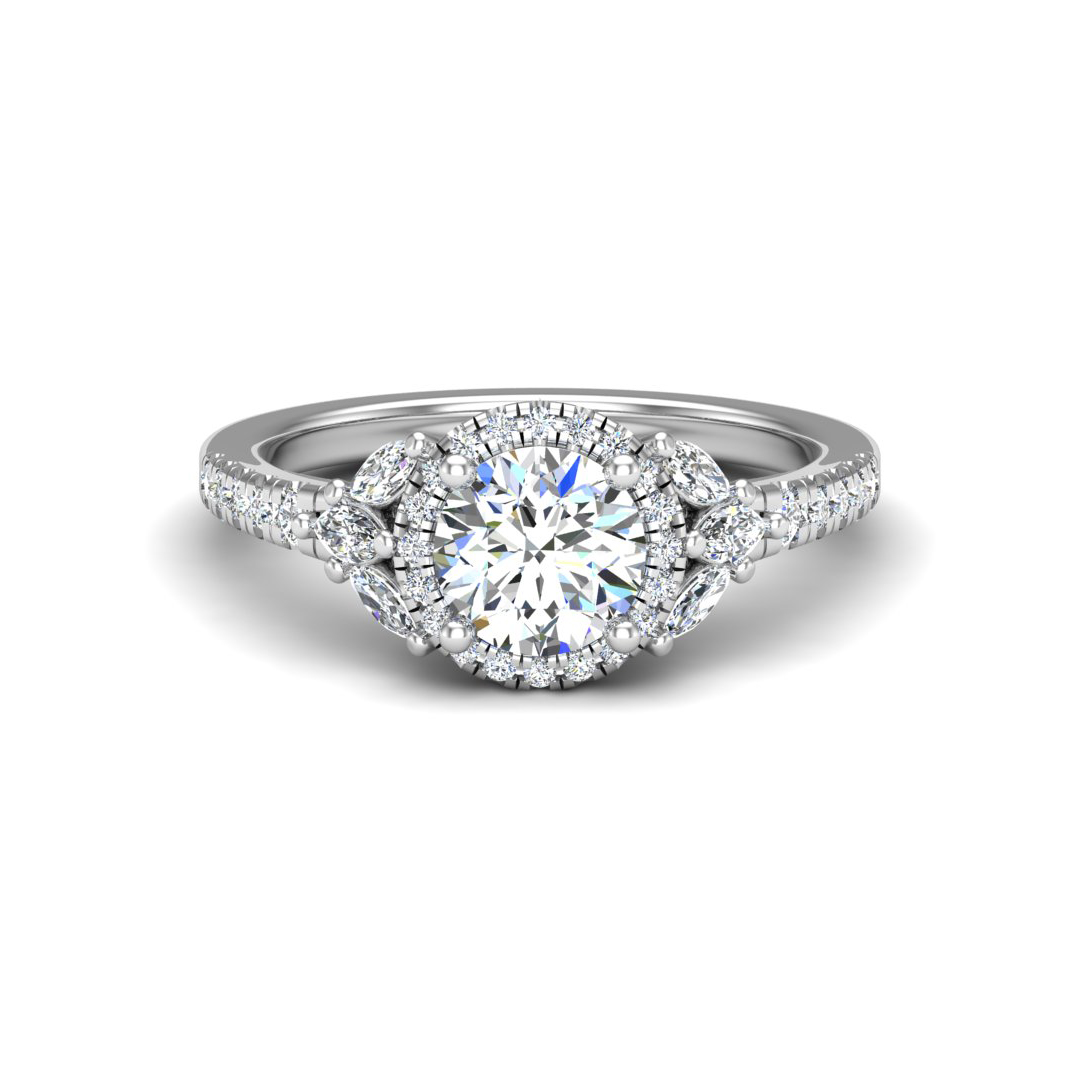 Palmer Halo Engagement Ring